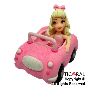 ADOR BARBIE EN AUTO PORCELANA FRIA G x 1